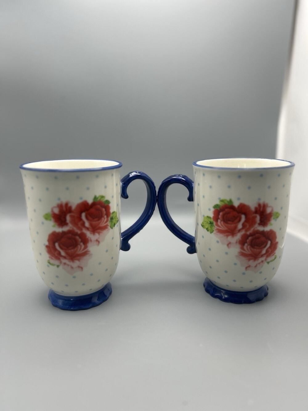 Lot 2 PIONEER WOMAN 18 Oz HERITAGE FLORAL Latte Coffee Cup Mugs